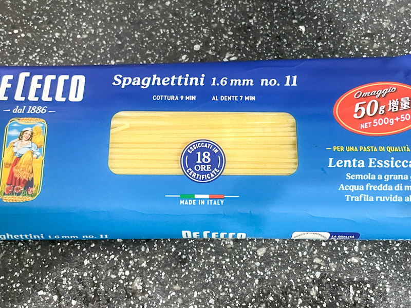 ディ・チェコのパスタ スパゲッティーニ 1.6mm